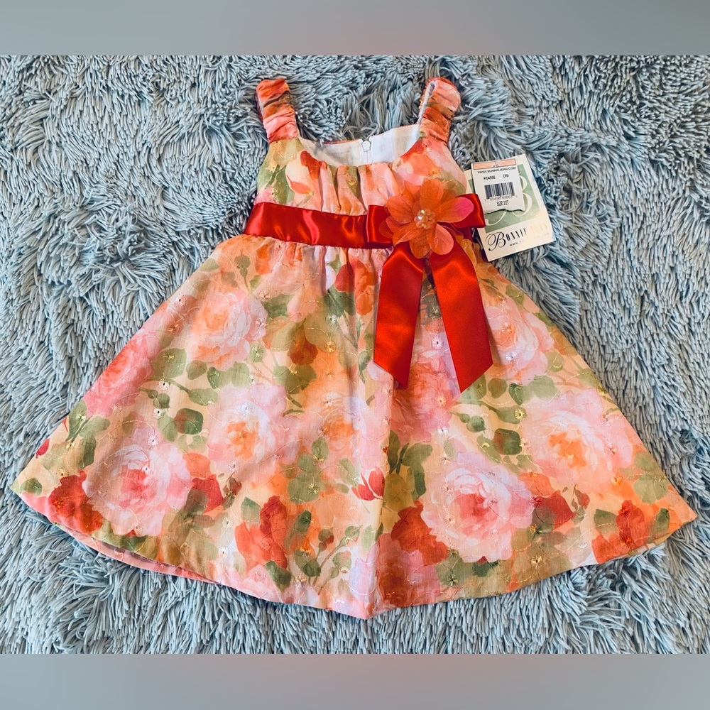 NWT Bonnie Jean Girls Dress (size 2/2T)